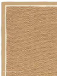 Bordo Herringbone Linen Cream Rug - Thumbnail - 7