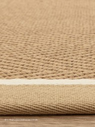 Bordo Herringbone Linen Cream Rug - Thumbnail - 4