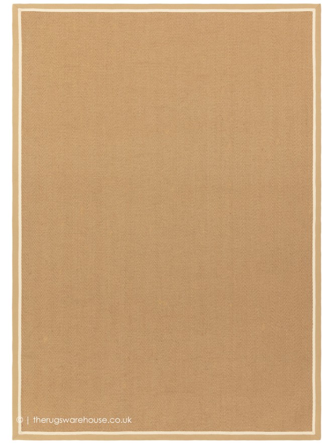 Bordo Herringbone Linen Cream Rug - 9