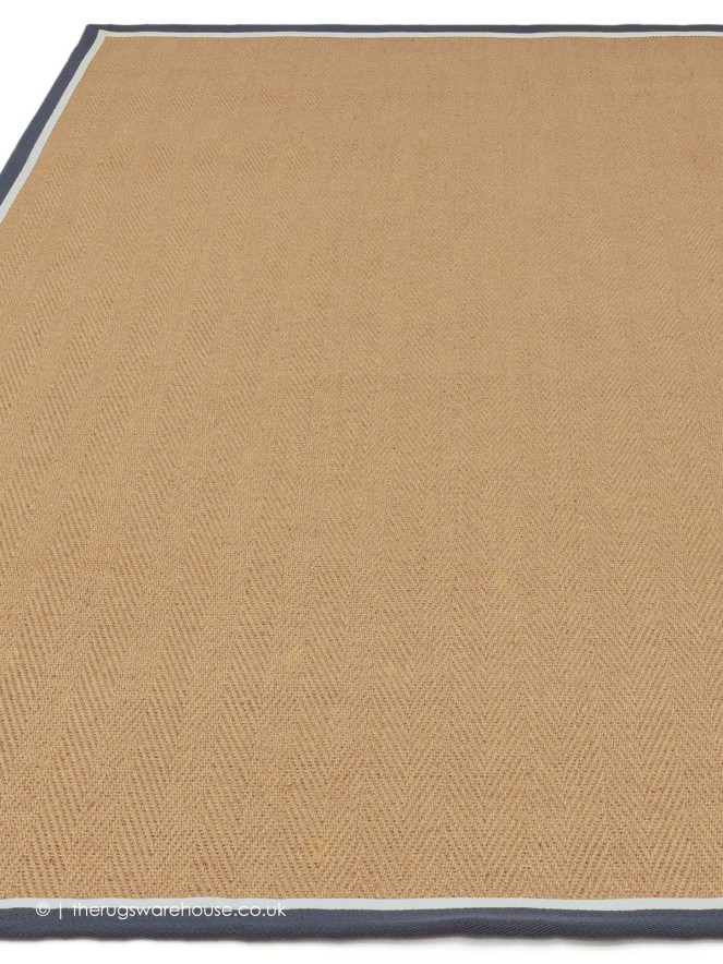 Bordo Herringbone Slate Cream Rug - 8