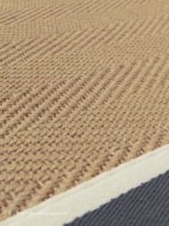 Bordo Herringbone Slate Cream Rug - Thumbnail - 6