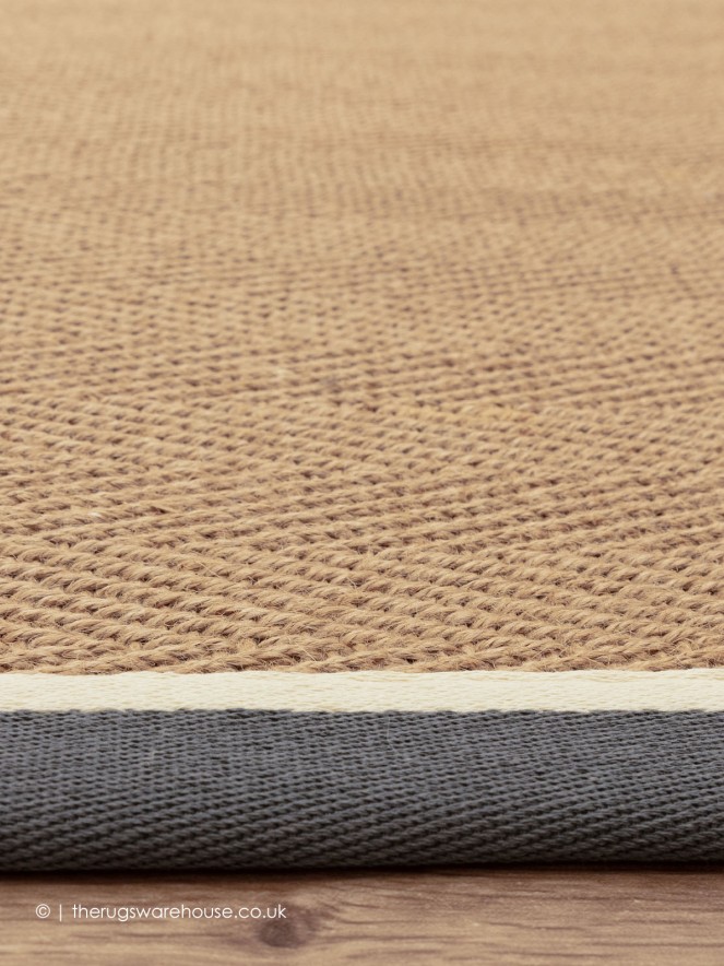 Bordo Herringbone Slate Cream Rug - 4