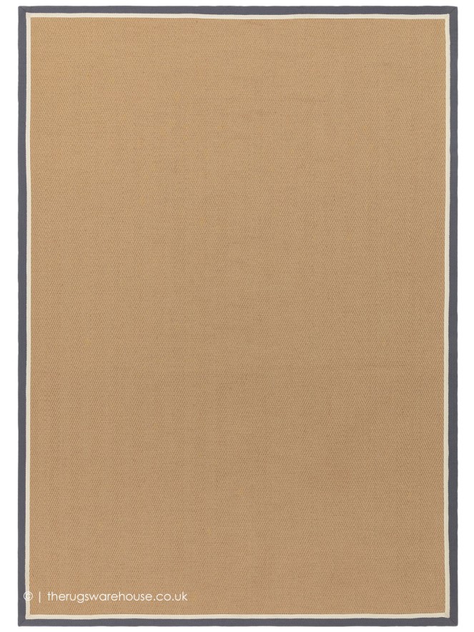 Bordo Herringbone Slate Cream Rug - 9