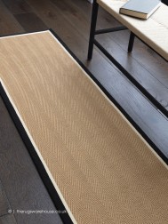 Bordo Herringbone Charcoal Cream Runner - Thumbnail - 2