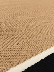 Bordo Herringbone Charcoal Cream Runner - Thumbnail - 5