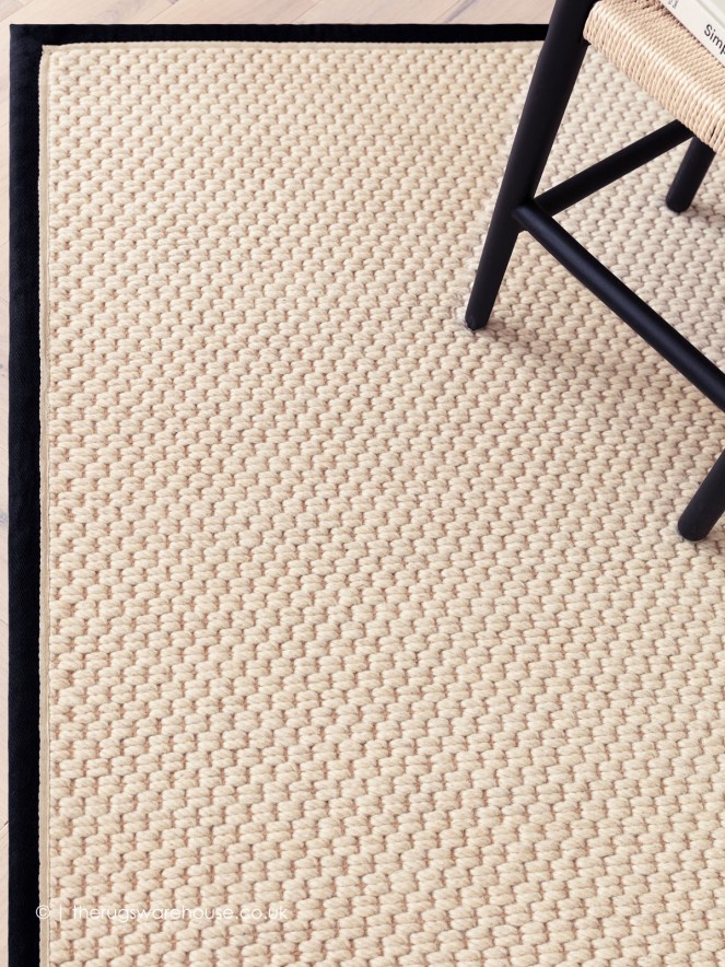 Korra Double Charcoal Cream Rug - 3