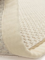 Korra Double Cream Linen Rug - Thumbnail - 5
