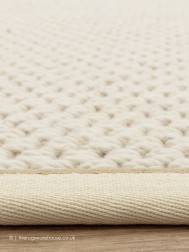 Korra Double Cream Linen Rug - Thumbnail - 4