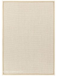 Korra Double Cream Linen Rug - Thumbnail - 9