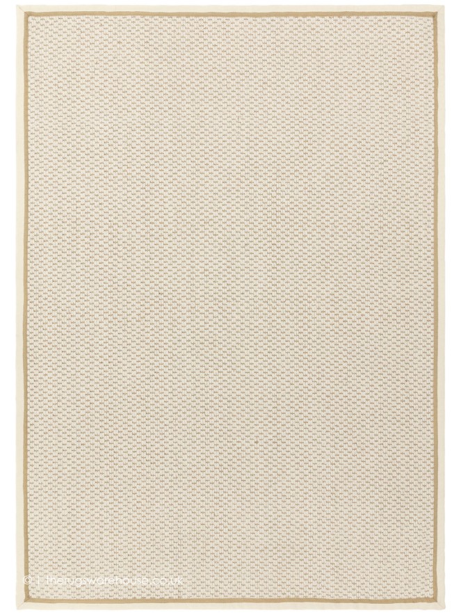 Korra Double Cream Linen Rug - 9