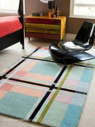 Tartan Blue Mix Rug - Thumbnail - 2