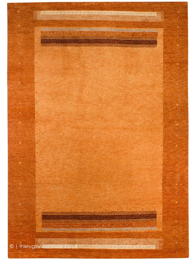 Sarasar Orange Rug - 6