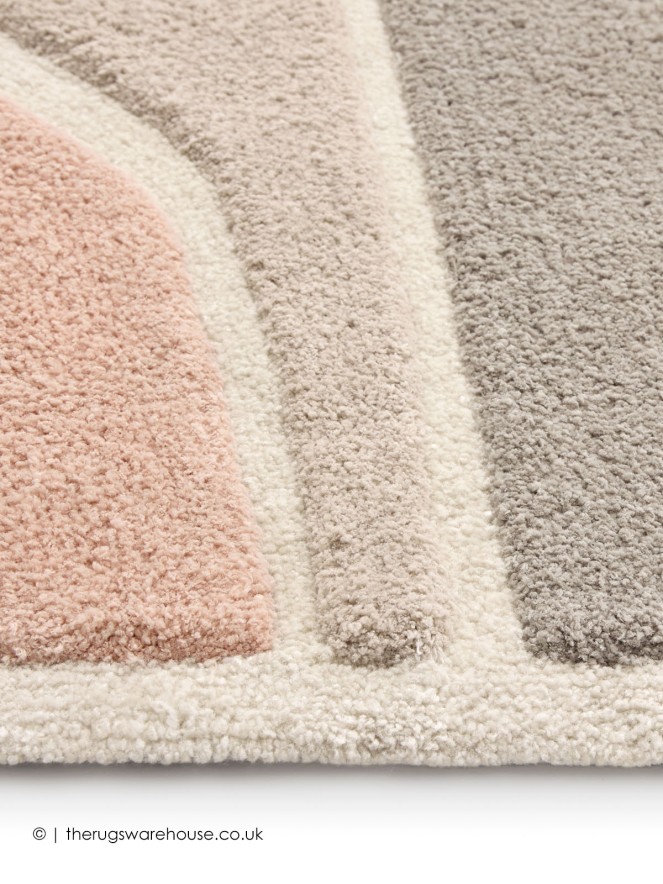 Strata Pink Grey Rug - 4