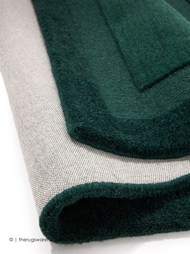 Bordino Stacked Dark Green Rug - 5