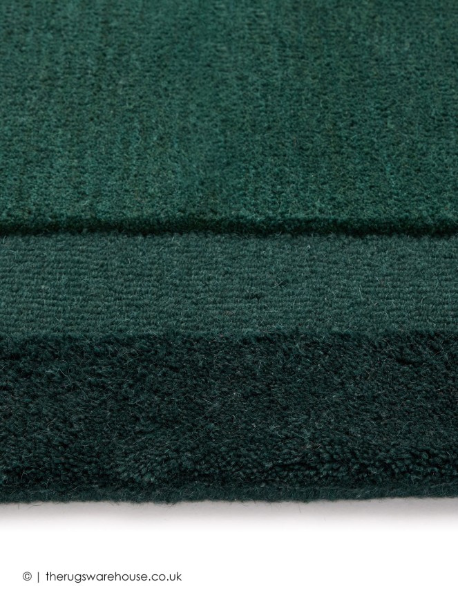 Bordino Stacked Dark Green Rug - 4
