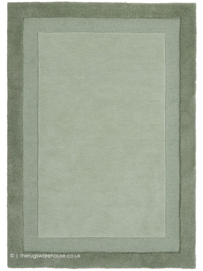 Bordino Stacked Soft Green Rug - 6