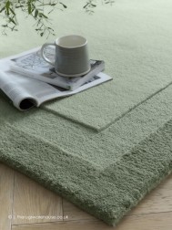 Bordino Stacked Soft Green Rug - Thumbnail - 3