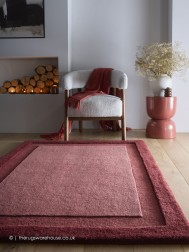 Bordino Stacked Wine Red Rug - Thumbnail - 2