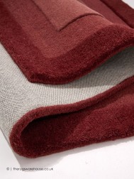 Bordino Stacked Wine Red Rug - Thumbnail - 5