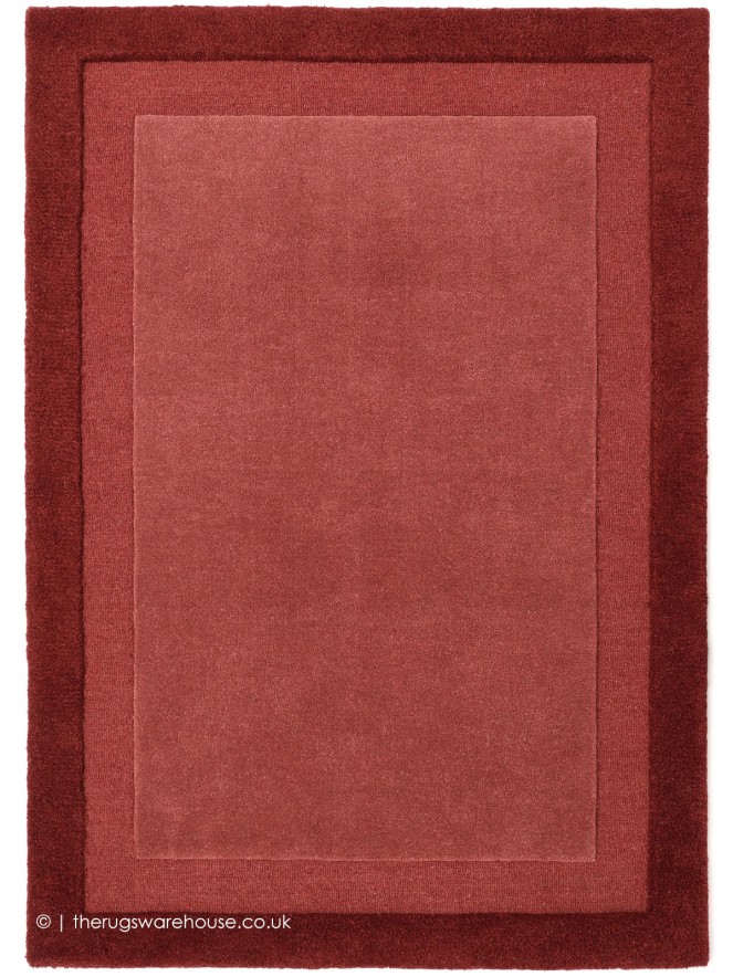 Bordino Stacked Wine Red Rug - 6