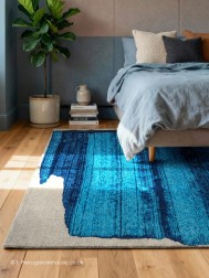 Brush Diva Blue Rug - Thumbnail - 2