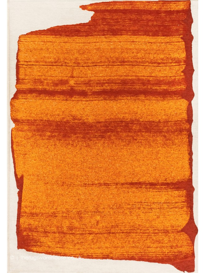 Brush Orange Rug - 9
