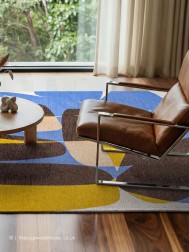 Stones Sunny Blue Rug - Thumbnail - 2