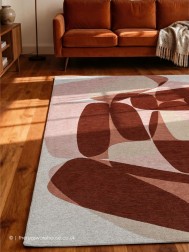 Stones Cherry Mocha Rug - Thumbnail - 2