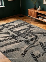 Kanji Dark Street Rug - Thumbnail - 2