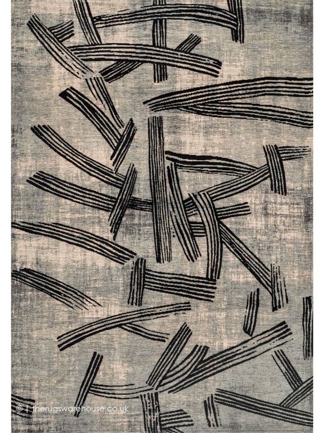 Kanji Dark Street Rug - 12