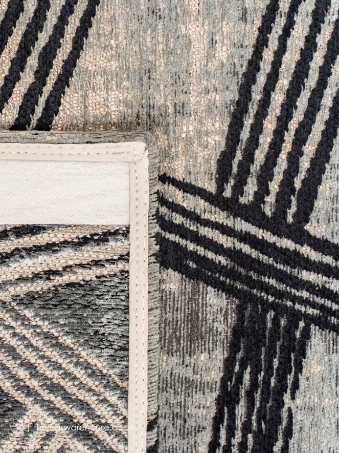 Kanji Dark Street Rug - 11