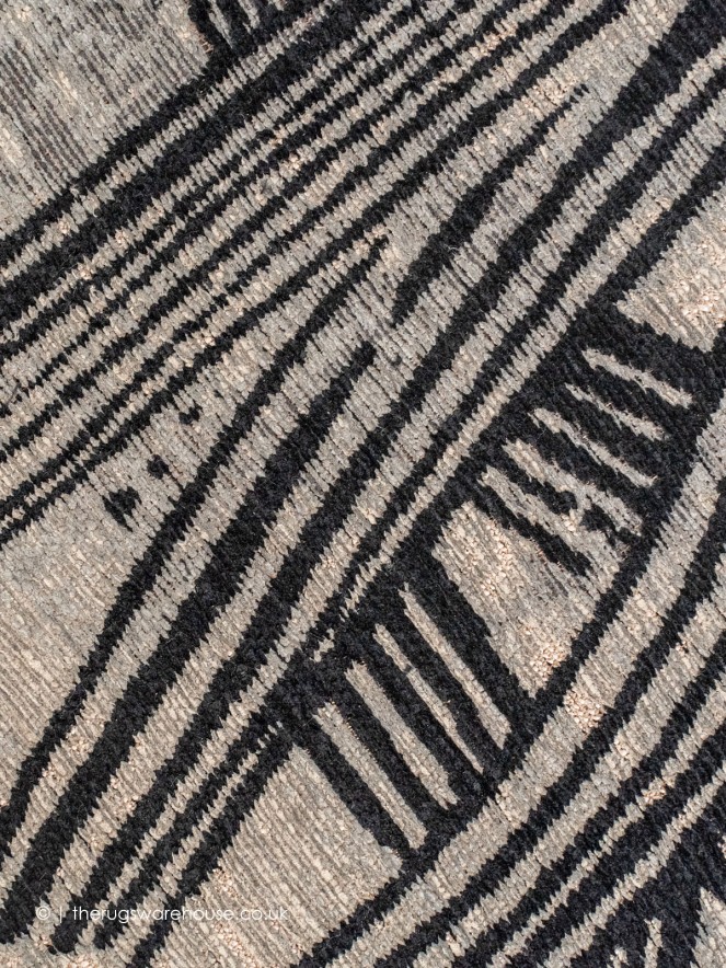Kanji Dark Street Rug - 7
