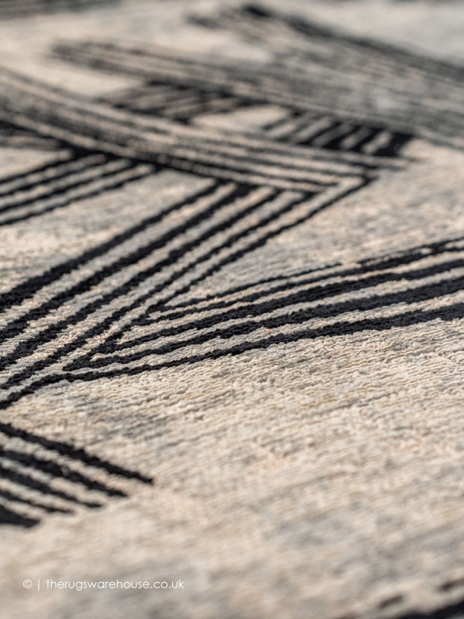 Kanji Dark Street Rug - 8