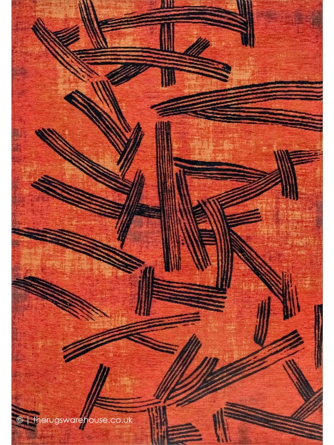 Kanji Ginger Choco Rug - 12