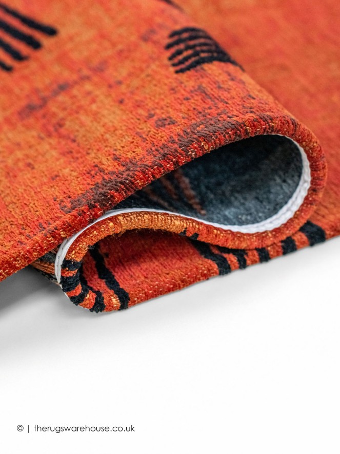 Kanji Ginger Choco Rug - 5