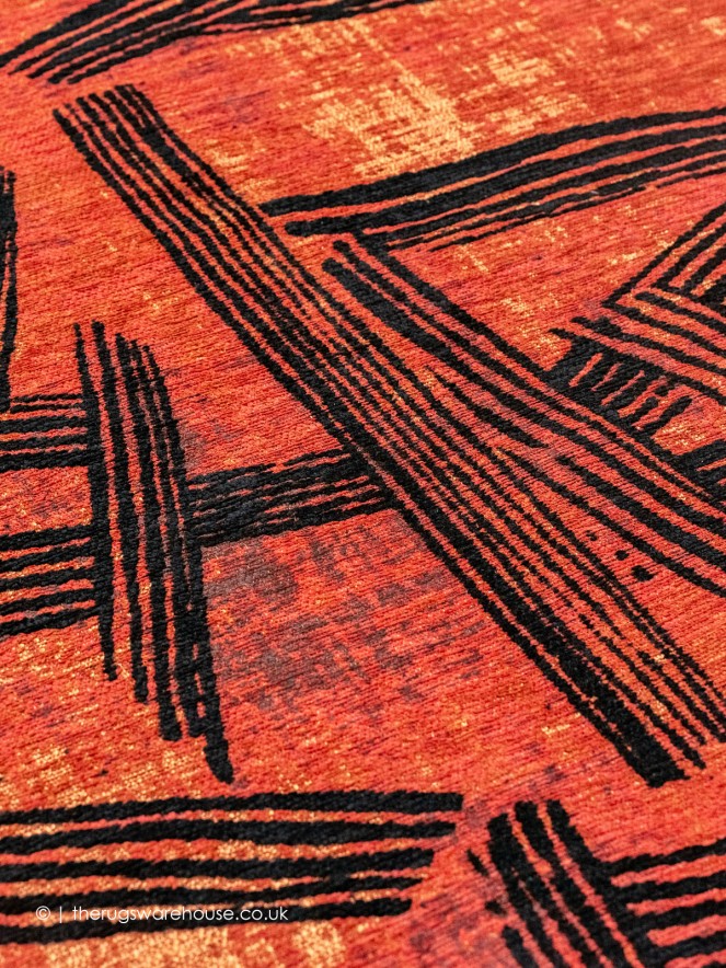 Kanji Ginger Choco Rug - 10