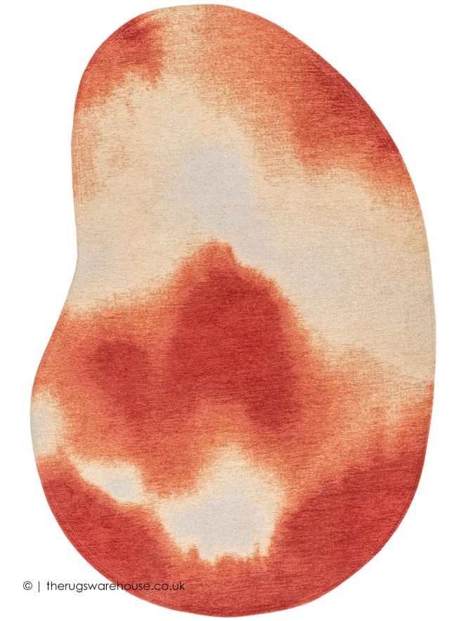 Aquarelle Rust Rug - 11