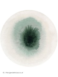 Drop Green Day Circle Rug - Thumbnail - 7