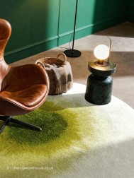 Drop Green Pepper Circle Rug - Thumbnail - 2