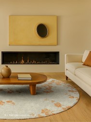 Sakura Petal Dew Circle Rug - Thumbnail - 2