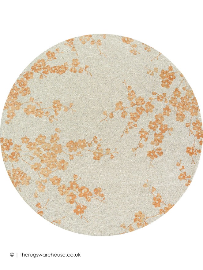 Sakura Petal Dew Circle Rug - 8