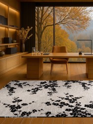 Sakura Night Snow Rug - Thumbnail - 3