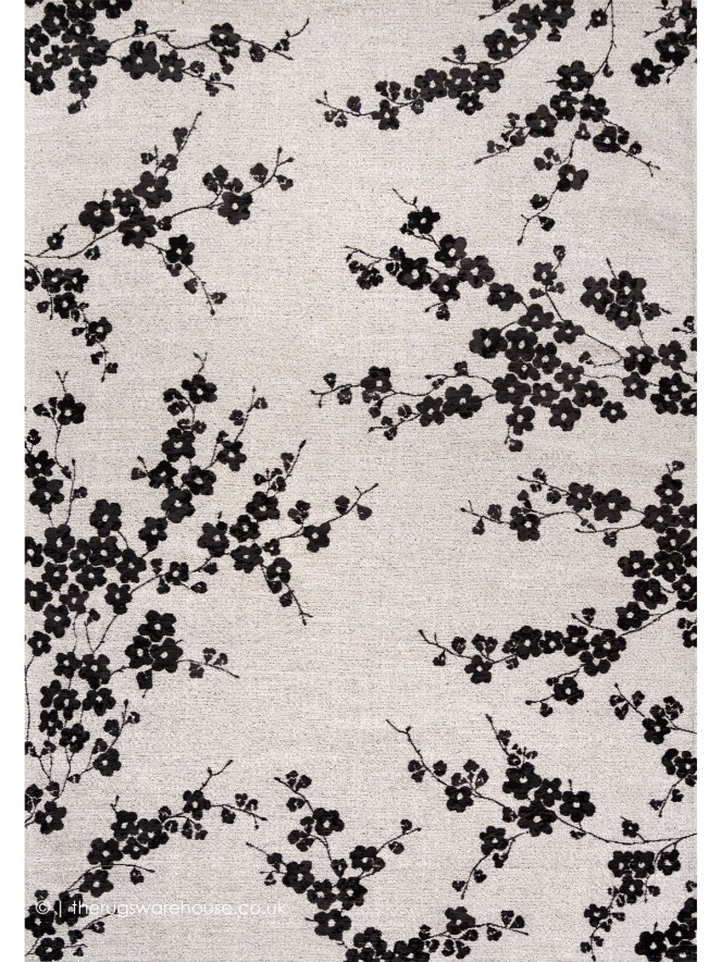 Sakura Night Snow Rug - 11