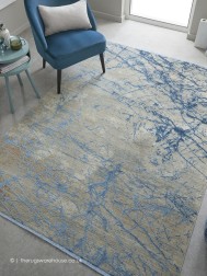 Emerald Abstract Blue Rug - Thumbnail - 2