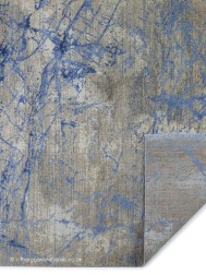 Emerald Abstract Blue Rug - Thumbnail - 5