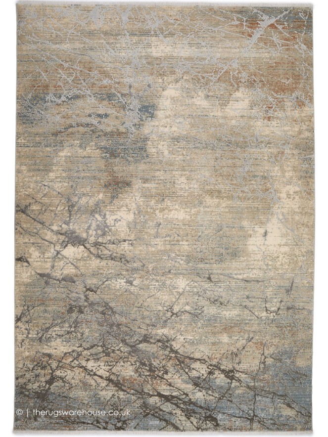 Emerald Abstract Cumin Rug - 7