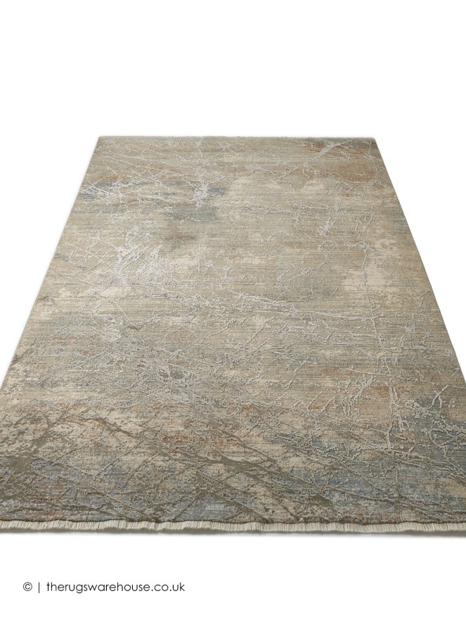 Emerald Abstract Cumin Rug - 6