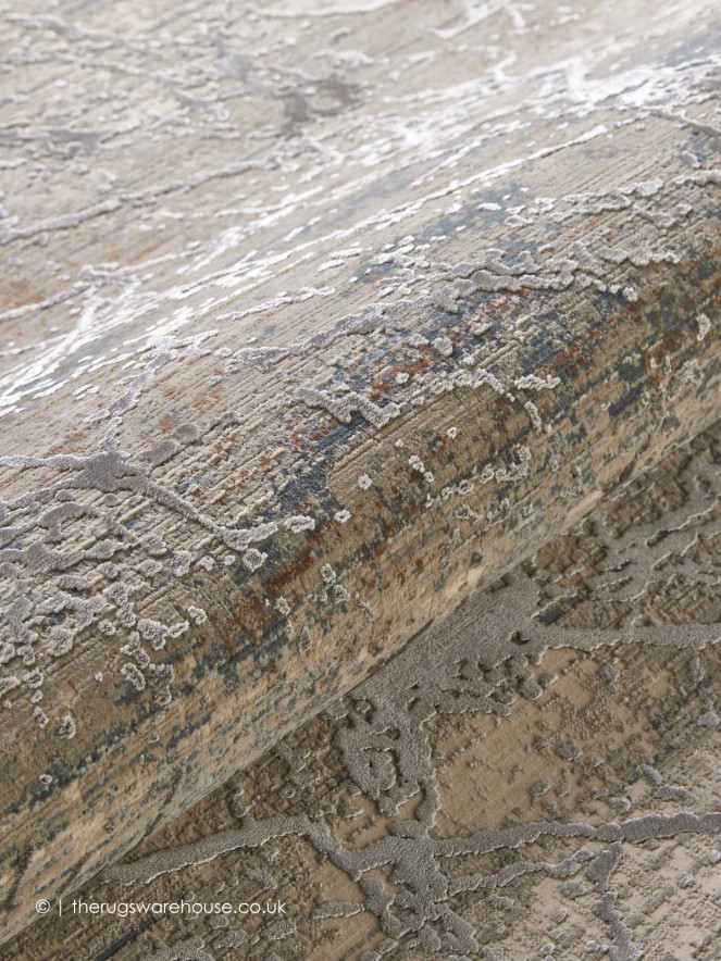 Emerald Abstract Cumin Rug - 3