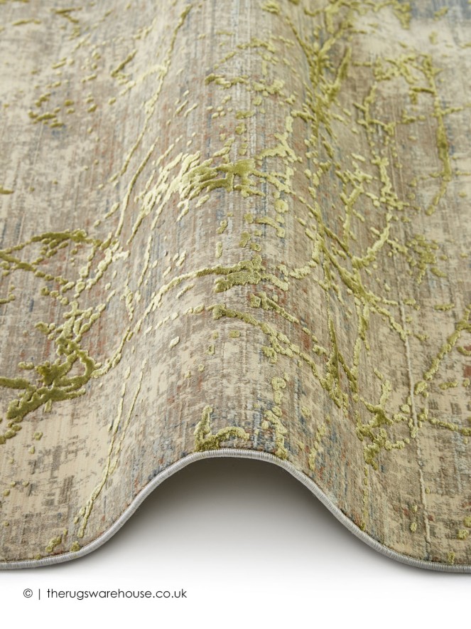 Emerald Abstract Green Rug - 4