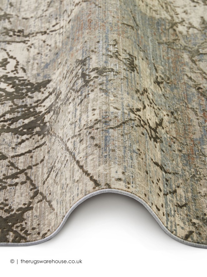 Emerald Abstract Mink Rug - 4